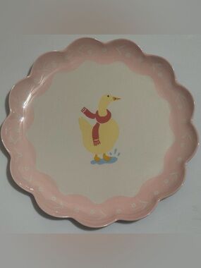 Threshold Pink and Cream Duck Accent Salad Plates, 2 Plates